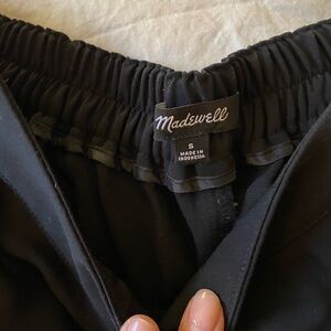 Madewell Elastic Waist Black Trousers